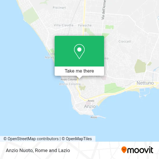 Anzio Nuoto map