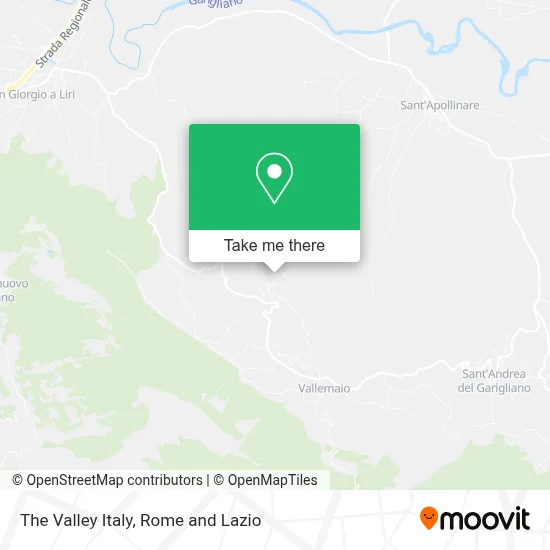 The Valley Italy map