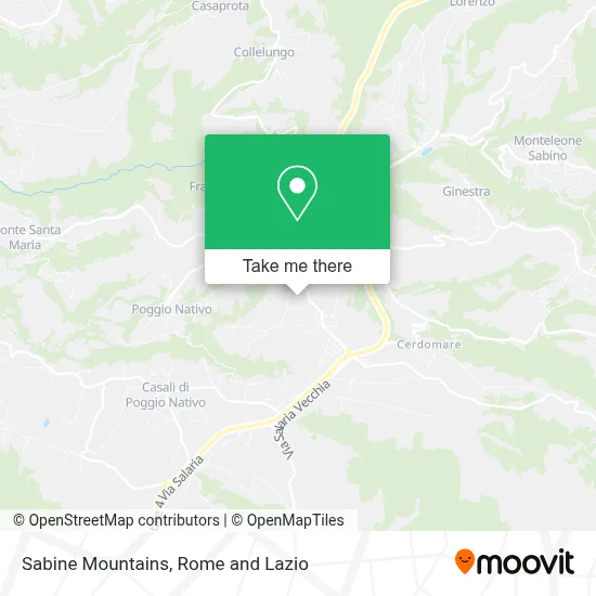 Sabine Mountains map