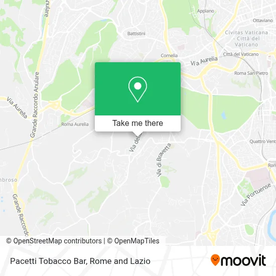 Pacetti Tobacco Bar map