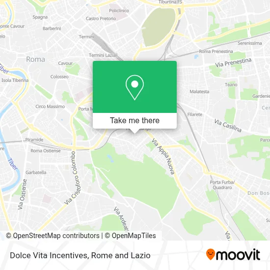 Dolce Vita Incentives map