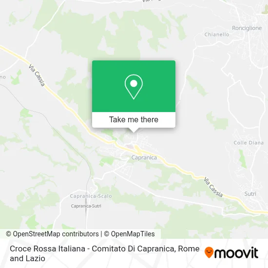 Croce Rossa Italiana - Comitato Di Capranica map