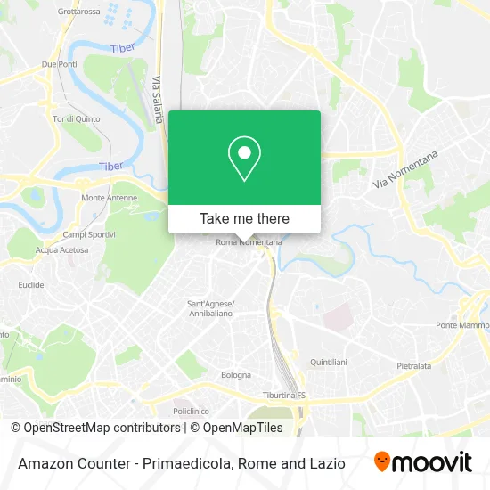Amazon Counter - Primaedicola map