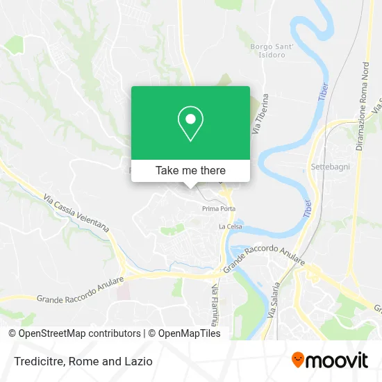 Tredicitre map