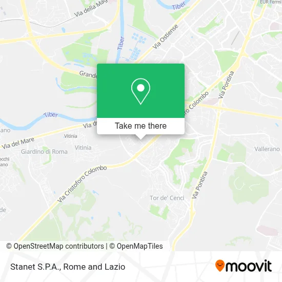 Stanet S.P.A. map