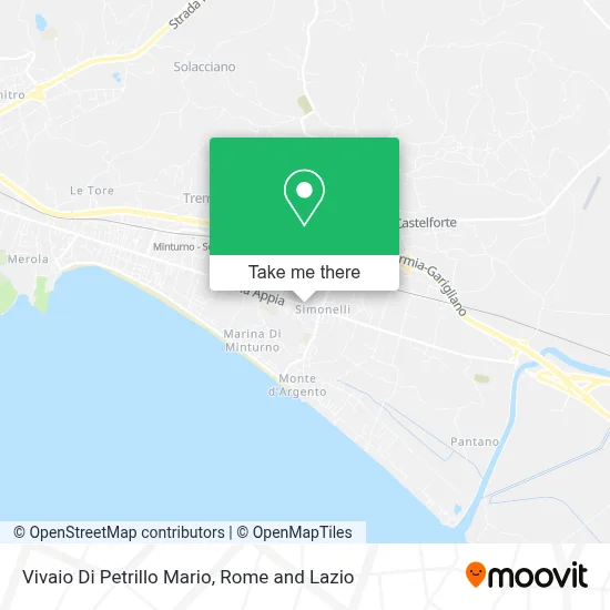 Vivaio Di Petrillo Mario map
