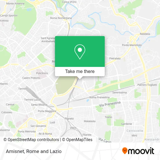 Amisnet map
