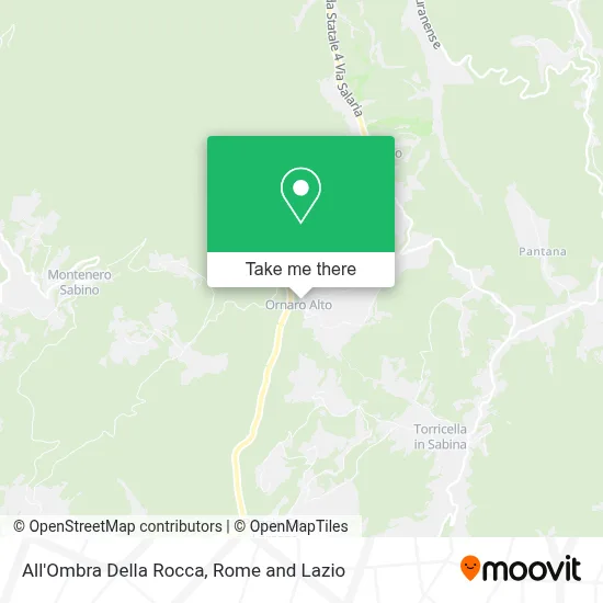 All'Ombra Della Rocca map