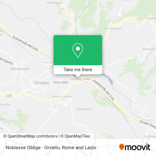 Noblesse Oblige - Orvieto map