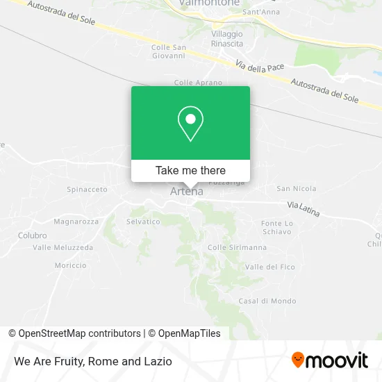 We Are Fruity map