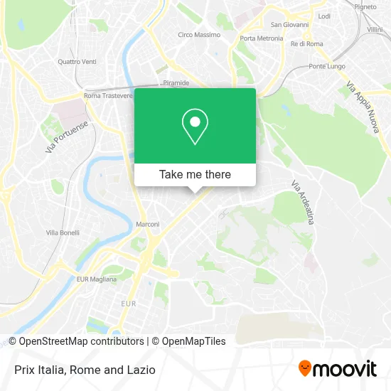 Prix Italia map