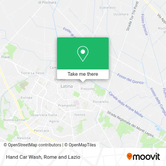 Hand Car Wash map