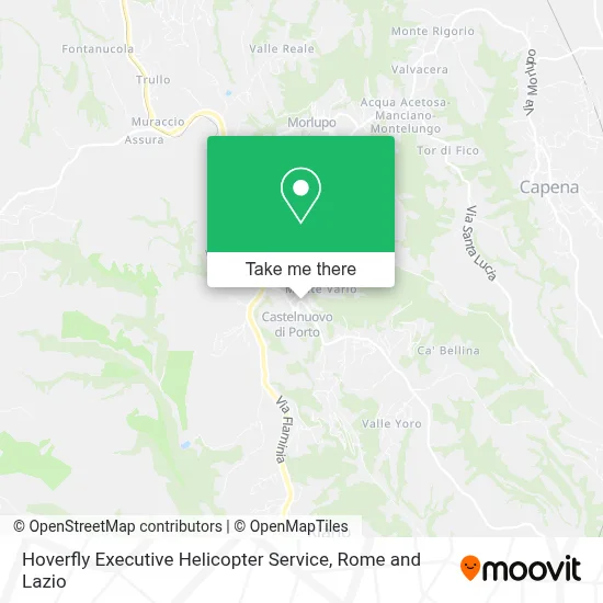 Hoverfly Executive Helicopter Service map