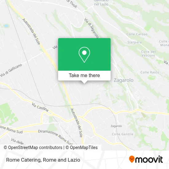 Rome Catering map