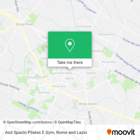 Asd Spazio Pilates E Gym map