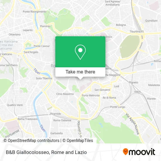 B&B Giallocolosseo map
