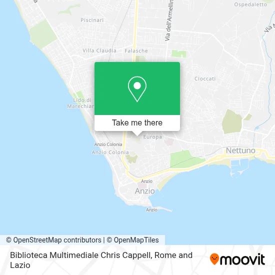 Biblioteca Multimediale Chris Cappell map
