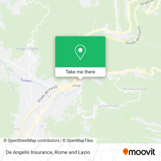 De Angelis Insurance map