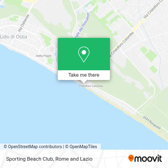 Sporting Beach Club map