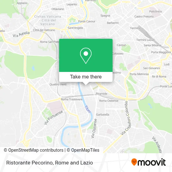 Ristorante Pecorino map