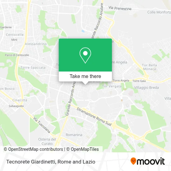 Tecnorete Giardinetti map