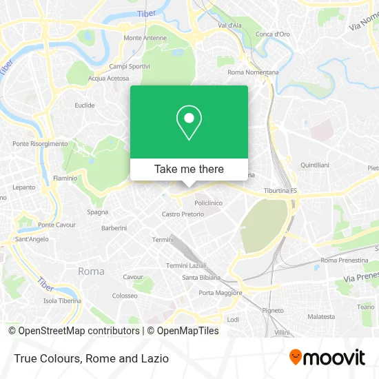 True Colours map