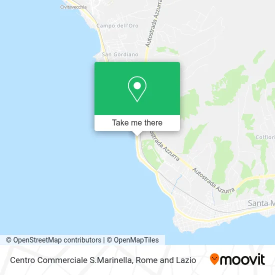 Centro Commerciale S.Marinella map
