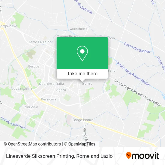 Lineaverde Silkscreen Printing map