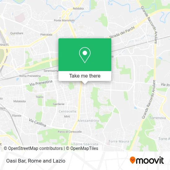Oasi Bar map