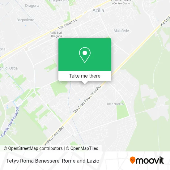 Tetys Roma Benessere map