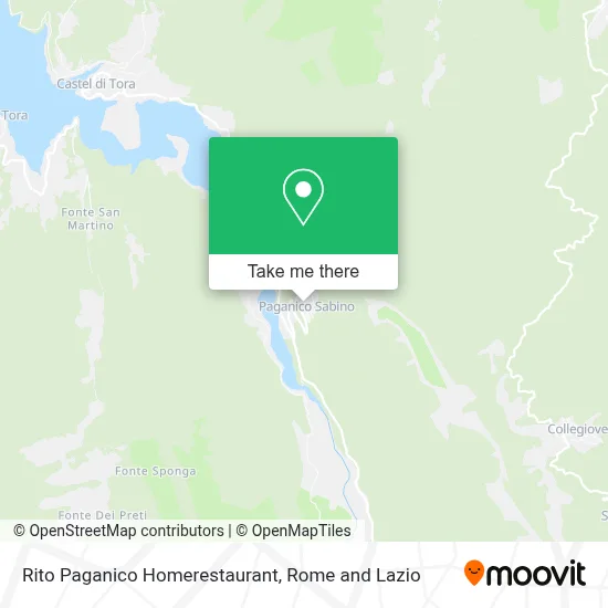 Rito Paganico Homerestaurant map