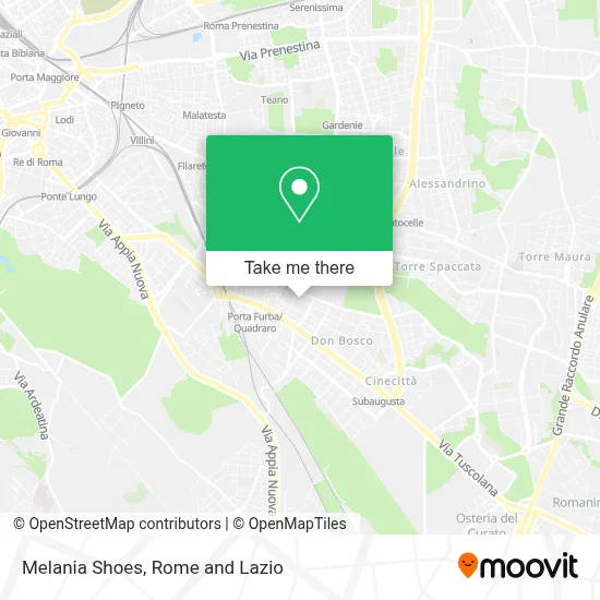 Melania Shoes map