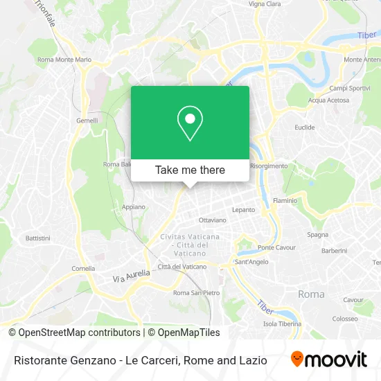 Ristorante Genzano - Le Carceri map