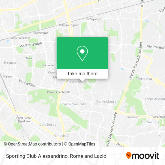 Sporting Club Alessandrino map