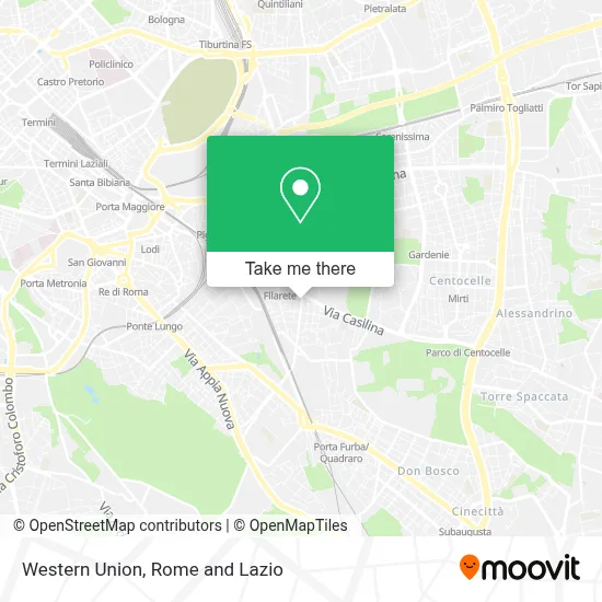 Western Union map