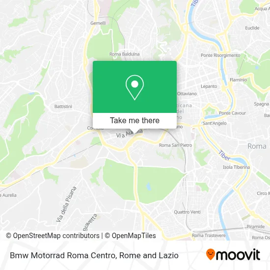 Bmw Motorrad Roma Centro map