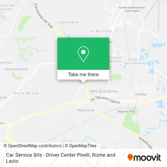 Car Service Srls - Driver Center Pirelli map