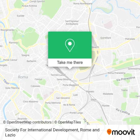 Society For International Development map