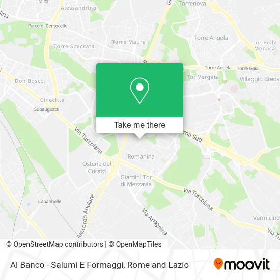 Al Banco - Salumi E Formaggi map