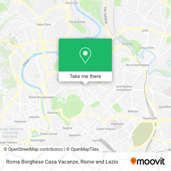 Roma Borghese Casa Vacanze map
