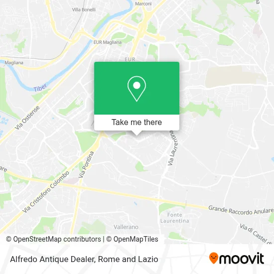 Alfredo Antique Dealer map