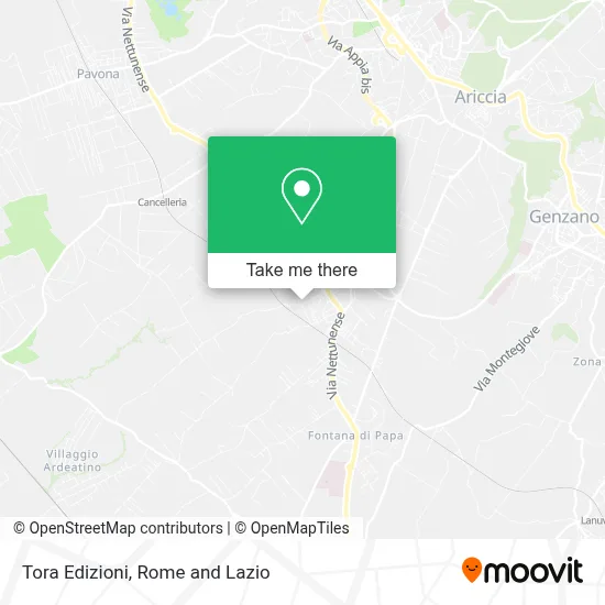 Tora Edizioni map