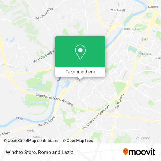 Windtre Store map