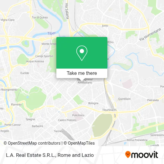 L.A. Real Estate S.R.L. map