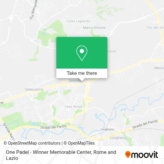 One Padel - Winner Memorable Center map