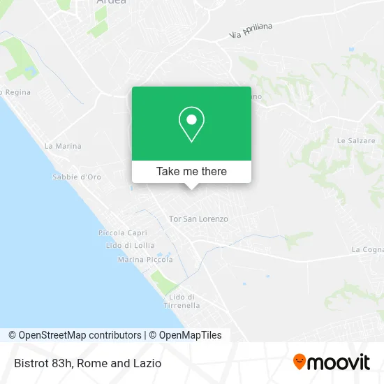 Bistrot 83h map