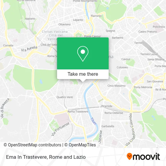Ema In Trastevere map