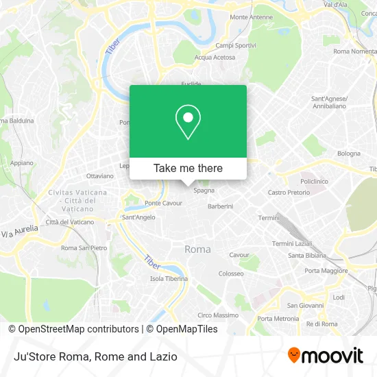Ju'Store Roma map