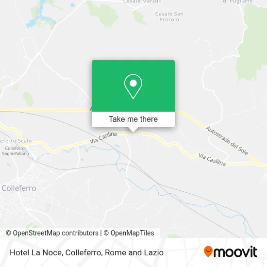 Hotel La Noce, Colleferro map