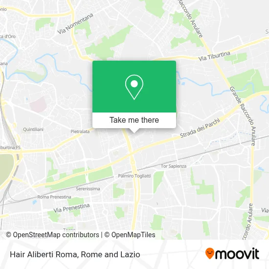 Hair Aliberti Roma map